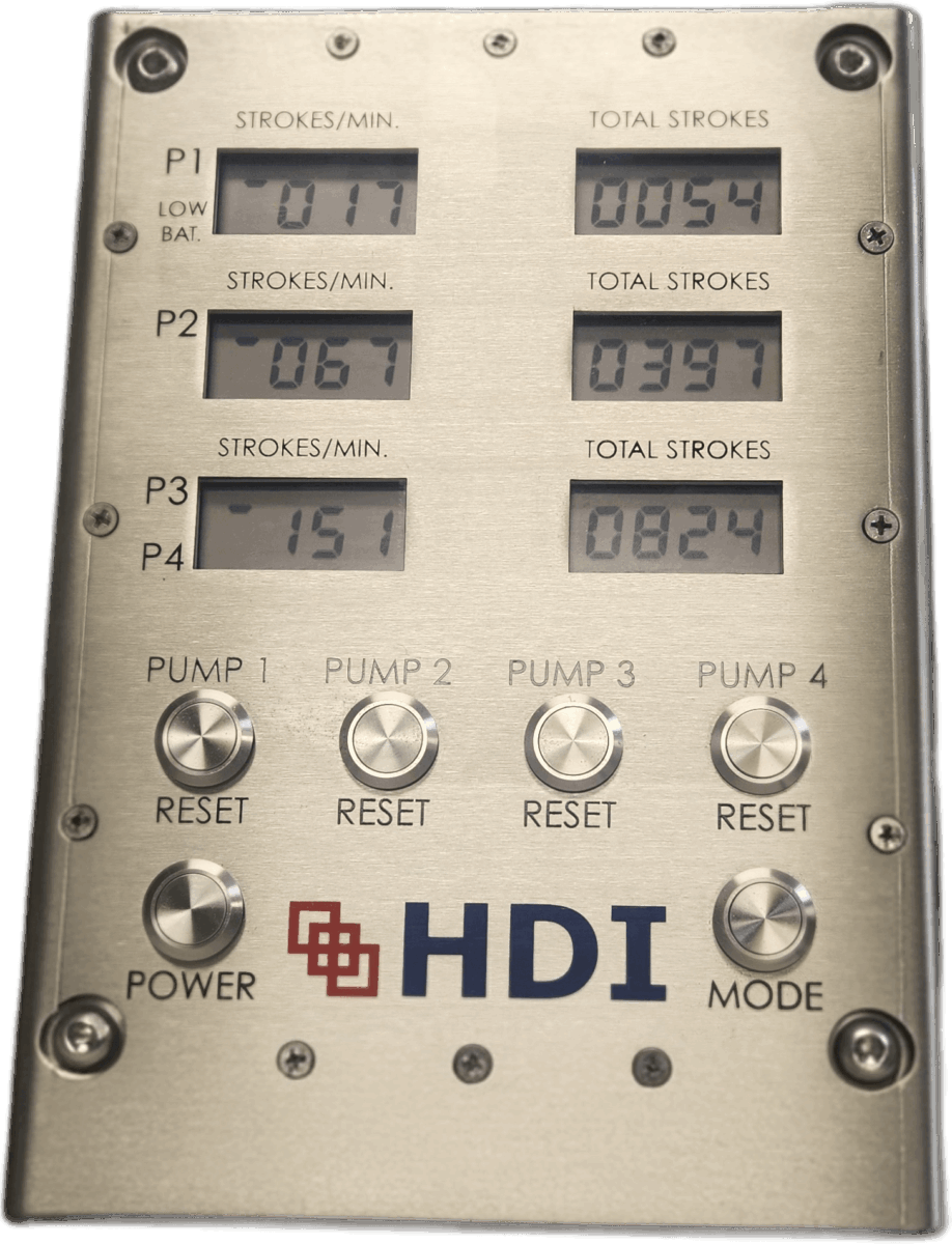 HDI 4100 Pump Stroke Counters
